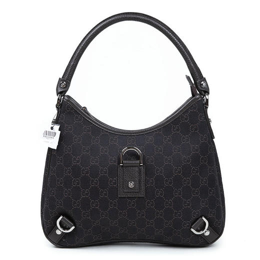 美国代购正品gucci古驰logo帆布大号单肩手提女包268637