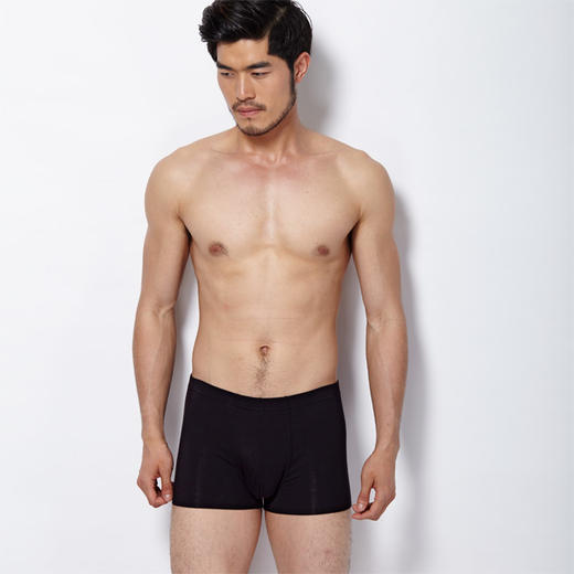NM21305 【1条】男士莫代尔随身裁男平角裤（偏大一码） 商品图0