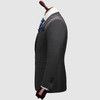 男士麻衬工艺灰色平驳领单排二粒扣西服 商品缩略图2