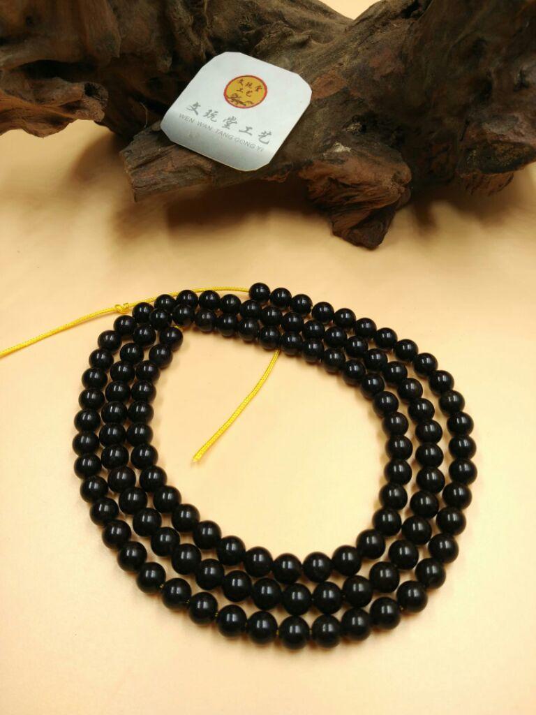 精品椰蒂 圆珠 手工黑金