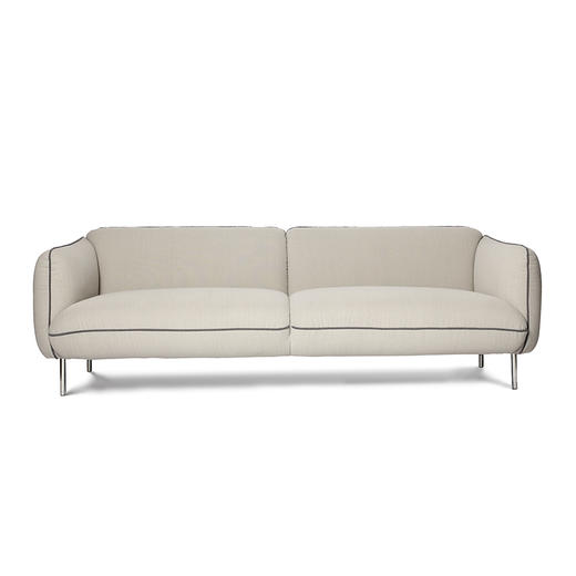 【尖叫设计】 托马森 S-986  米灰 单人沙发/三人沙发 商品图0