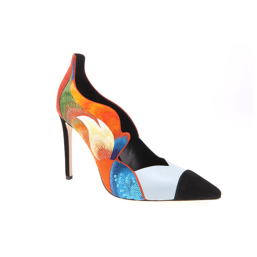 sheme新中式  婚鞋 鸳鸯 彩色 刺绣 单鞋 商品图1