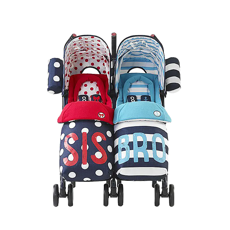 cosatto卡萨图双胞胎婴儿推车可折叠轻便儿童手推车双人车