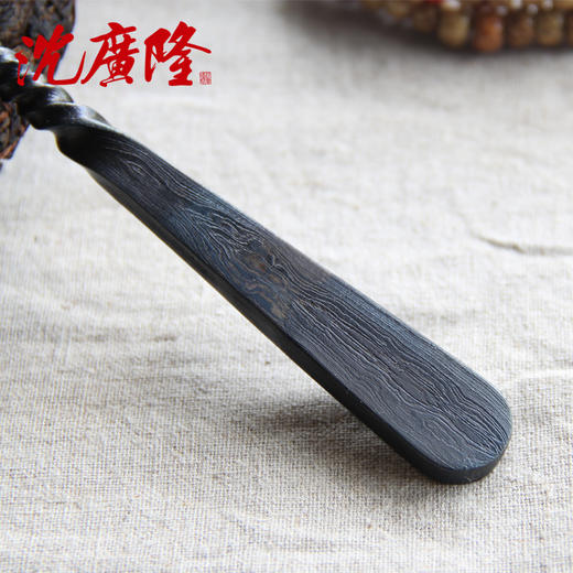 方正茶刀 沈广隆剑铺 花纹钢 龙泉茶刀 普洱茶针 未开刃sgl-CH05106 商品图4