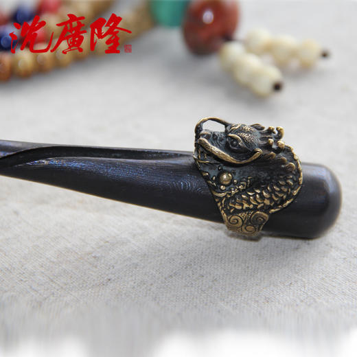 盘龙茶刀 沈广隆剑铺 花纹钢 龙泉茶刀 普洱茶针 未开刃sgl-CH05101 商品图4