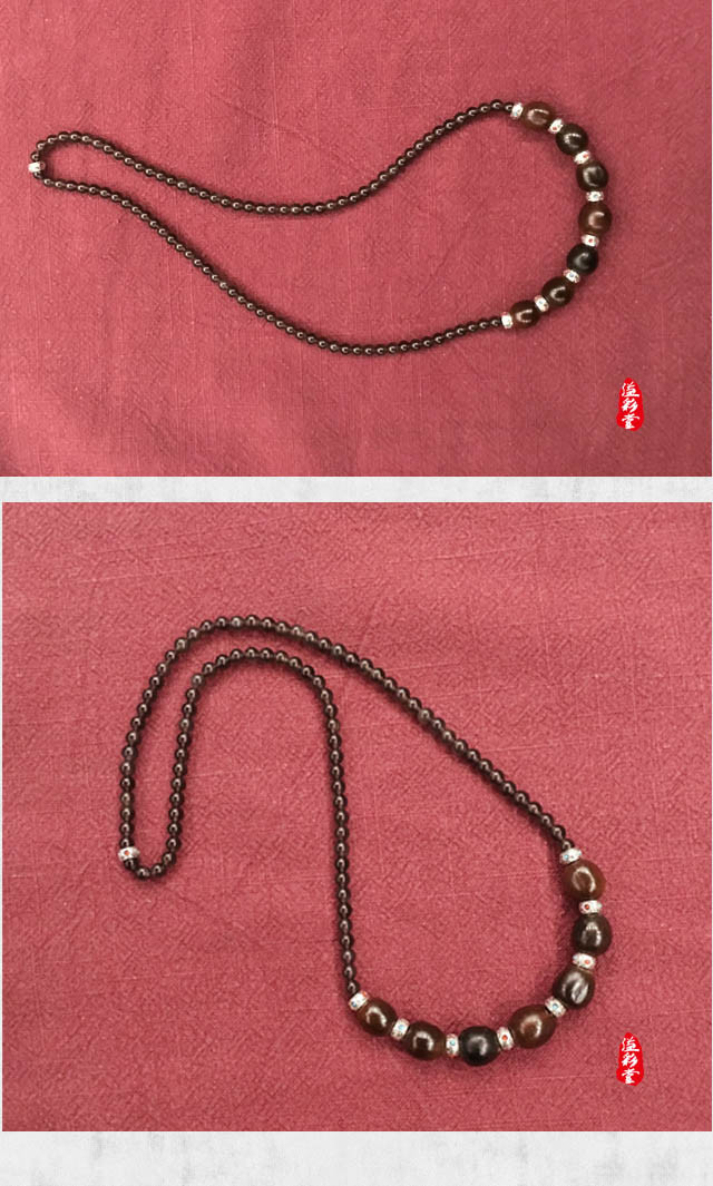 有机莲子髹大漆项链