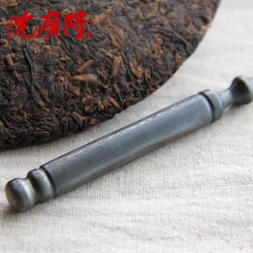 圆意茶刀 沈广隆剑铺 花纹钢 龙泉茶刀 普洱茶针 未开刃sgl-CH05108 商品图4