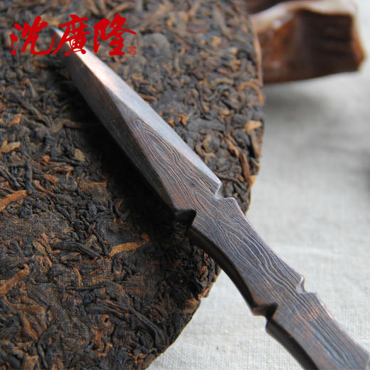 竹节茶刀 普洱茶针 沈广隆 花纹钢 龙泉茶刀 未开刃sgl-CH05105 商品图1