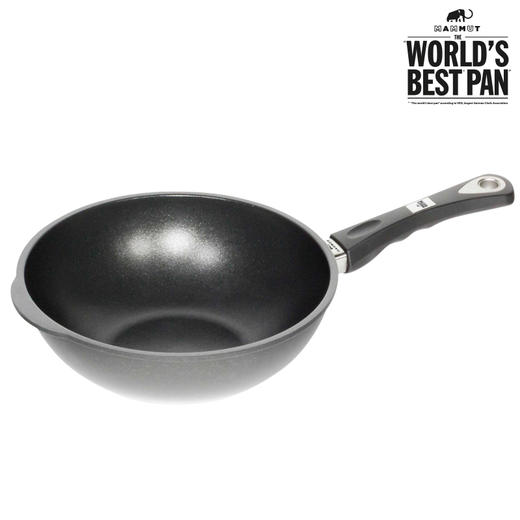 mammut猛犸象犸獏特不粘锅中华炒锅含盖直径32cm高10cm德国进口