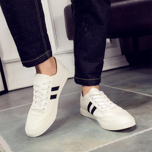 【板鞋男】秋季男士平底低帮帆布鞋男韩版潮流运动布鞋学生鞋 商品图2