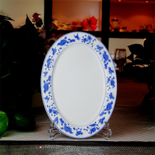 景德镇 陶瓷 国瓷红叶 46头釉中彩蝶语花香中餐具 商品图9