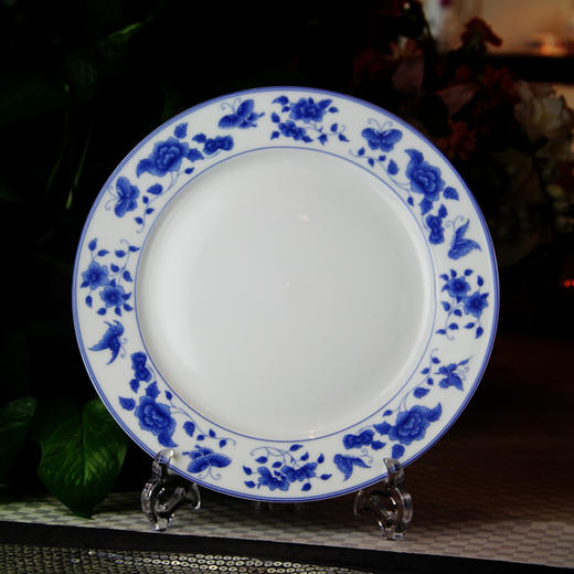 景德镇 陶瓷 国瓷红叶 46头釉中彩蝶语花香中餐具 商品图2