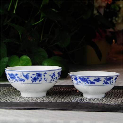 景德镇 陶瓷 国瓷红叶 46头釉中彩蝶语花香中餐具 商品图3