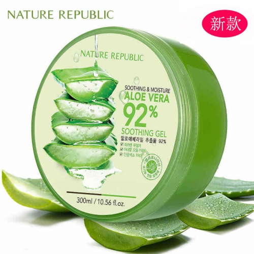 韩国 自然乐园 芦荟膏92% 300ml 保湿晒后修复