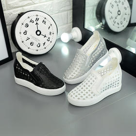 【服饰鞋包】女鞋夏季内增高休闲鞋女式单鞋韩版松糕跟新款乐福鞋