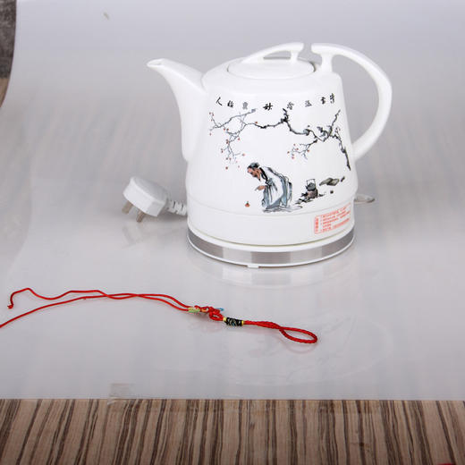 【电水 壶】。陶瓷电热水壶自动断电烧水壶茶具保温电水壶电茶壶电水壶茶具 商品图0