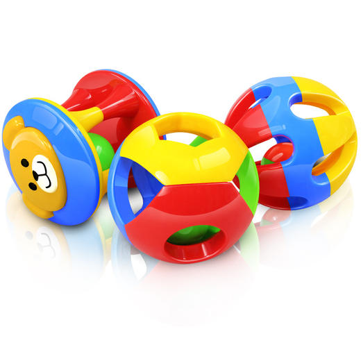 【儿童玩具】 *宝贝摇铃婴儿玩具0-1岁音乐手摇铃铛滚滚球益智玩具婴儿礼物 商品图0