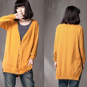 【服饰鞋包】秋装新款兔绒针织衫开衫外套中长款外贸大码女装柔软贴身