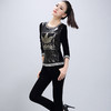 【套装女】东大门秋冬韩版新款天鹅绒运动女装大码亮片两件套棒球服 商品缩略图1