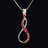 「无限」红宝石钻石吊坠 商品缩略图1