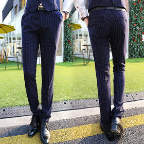 【男士西裤】新款男士商务正装西裤修身英伦男装免烫西装裤子