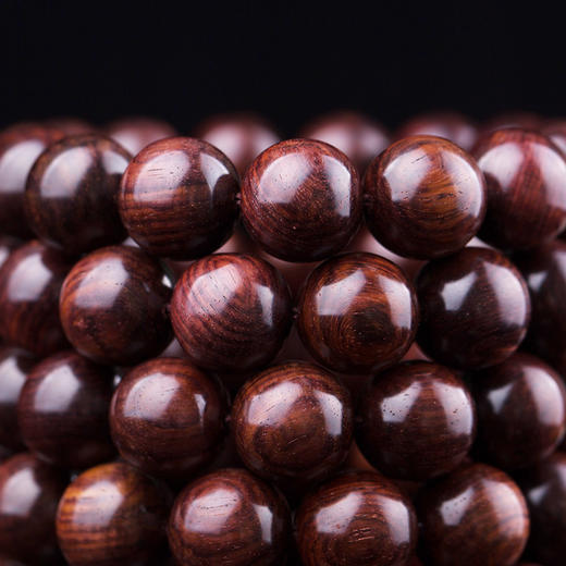 同料高油密海南黄花梨手串念珠一根老料仅12串