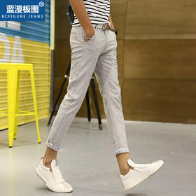 【服饰鞋包】秋季新品韩版修身九分裤男式小脚休闲裤薄款男装