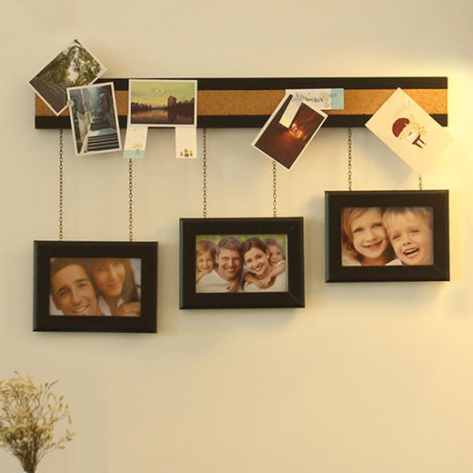 【相框】创意多功能挂墙连体木质组合相框照片墙 商品图0