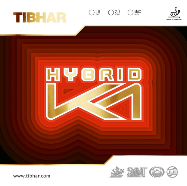 TIBHAR挺拔红K1乒乓球胶皮混动K1德系高弹粘性反胶乒乓球套胶