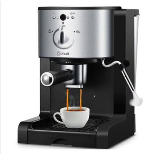 【咖啡机】。Donlim 东菱 DL-KF500意式咖啡机半自动家用商用胶囊蒸汽咖啡壶 商品图0