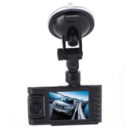 【行车记录仪】。汽车分离式双摄像头1080P高清广角夜视双镜头行车记录仪 商品图0