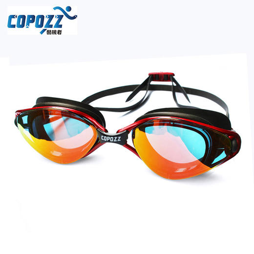 【运动装备】copozz酷破者专业防水防雾电镀大框大视野游泳眼镜舒适抗震男女士 商品图0