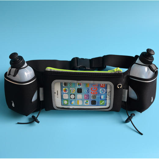 。【运动装备】马拉松跑步腰包 户外水壶腰带 多功能运动便携包 运动腰包手机包 商品图0