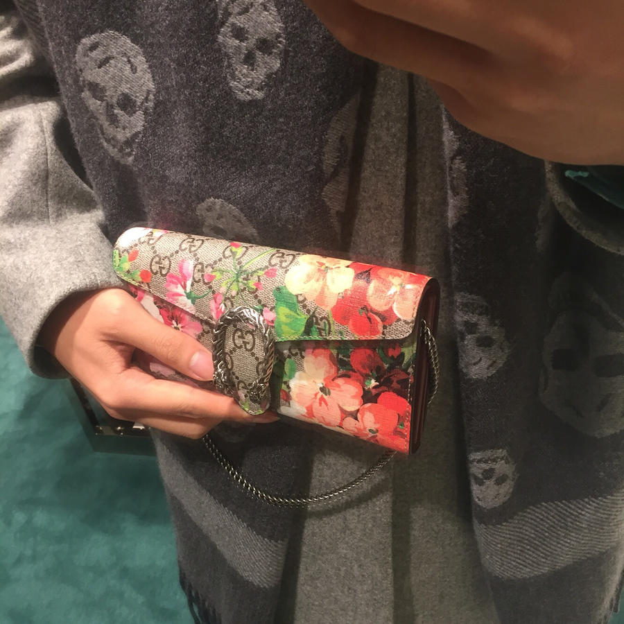 gucci/dionysus gg 天竺葵钱包/女士 mini号