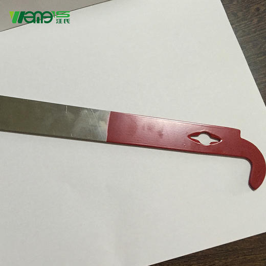 【正品保证】汪氏外贸出口起刮刀猪尾巴割蜜刀不锈钢红尾拇指起刮铲养蜂用具 商品图3
