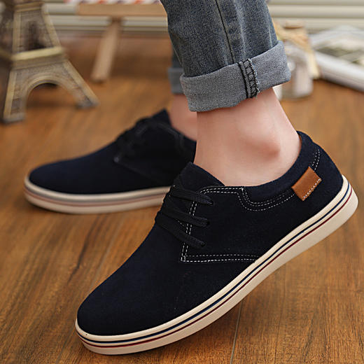 【服饰鞋包】新款 男鞋 低帮鞋 橡胶底单鞋皮鞋 男士休闲鞋 商品图0