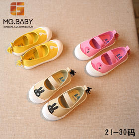 【童鞋】秋季韩版童鞋卡通帆布鞋学生儿童板鞋女中童单鞋新品