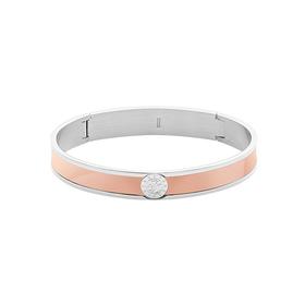 断货｜Dyrberg/Kern－COLOURS系列－PENNIKA萌粉色 手镯（银色）［丹麦设计师］