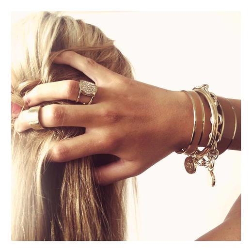 断货｜Dyrberg/Kern－COLOURS系列－PENNIKA萌粉色 手镯（银色）［丹麦设计师］ 商品图4