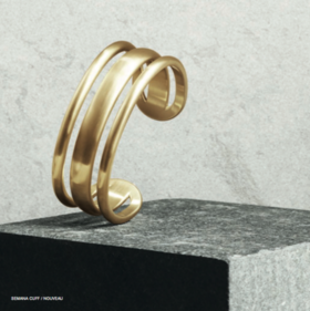 北京仓｜Dyrberg/Kern－NOUVEAU系列－SEMANA绝配 手镯（珠光金）［丹麦设计师］