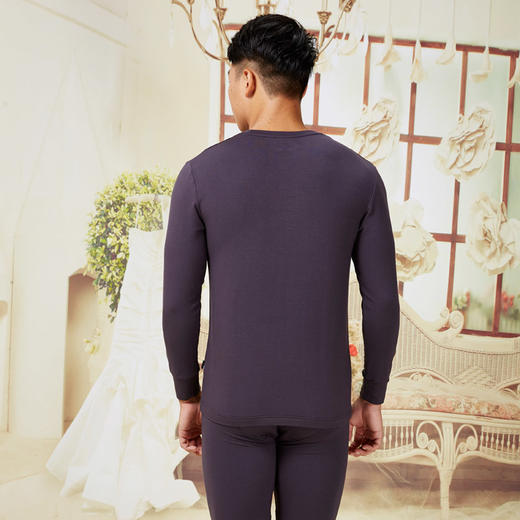 【特惠不退换】莫代尔圆领加厚毛圈男士套装（偏大一码） NM30106 商品图4