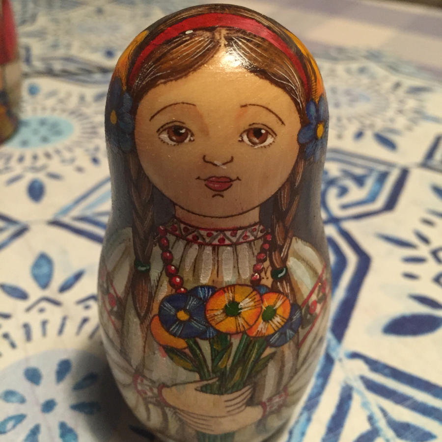 乌克兰油画大师手绘套娃