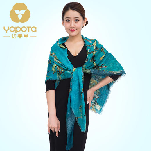 香港优品堂【妙手丹青】新款大方巾春秋冬热卖 水墨中国风 田园系列围脖 披肩 商品图1