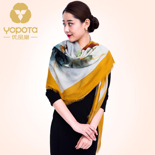 香港优品堂【妙手丹青】新款大方巾春秋冬热卖 水墨中国风 田园系列围脖 披肩 商品图2