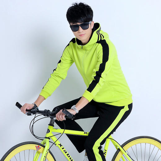 【服饰鞋包】运动马春季男款运动套装跑步长裤运动服休闲套装晨跑运动服男装潮 商品图0