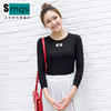 【服饰鞋包】秋冬女装纯棉保暖圆领韩版女士打底衫长袖女式t恤镂空 商品缩略图0