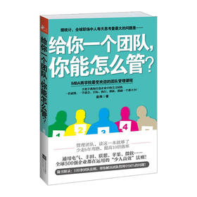 给你一个团队你能怎么管 赵伟著 MBA商学院受欢迎的团队管理课程 手把手教你打造尖刀团队 提升团队管理效率