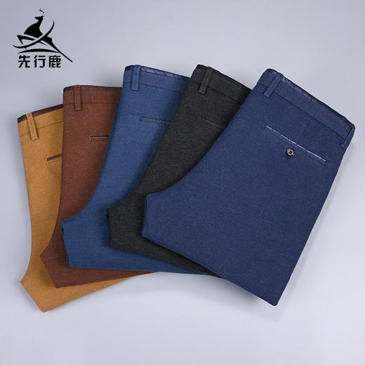 【服饰鞋包】先行鹿春秋款直筒商务男式休闲裤中年男品牌长裤子 商品图0