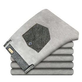 【服饰鞋包】夔牛男装夏季商务休闲裤男弹力直筒男裤时尚纯色中腰长裤子