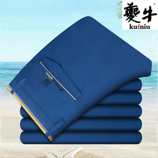 【服饰鞋包】夔牛夏季新款男式休闲裤男韩版修身弹力商务男裤 青年时尚休闲裤 商品图0